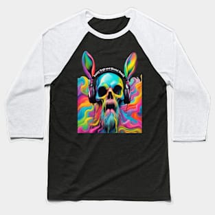 Skull Beard Baseball T-Shirt